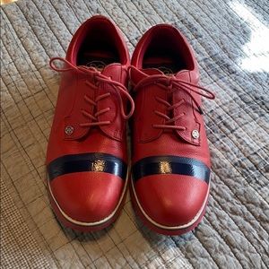 G/Fore Golf Shoes Red and Navy